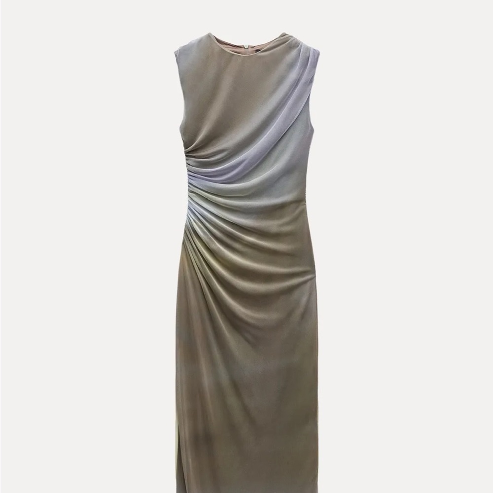 Brand New Sleeveless Slinky Gradient Dress